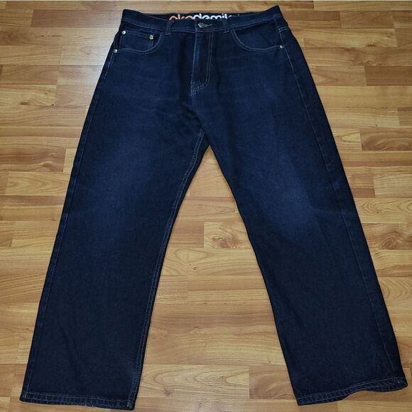 Vintage Y2k Baggy Akademiks‎ Jeans size 34x32 - Picture 1 of 6
